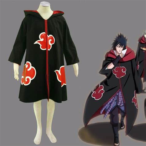 Aliexpress Com Buy Athemis Naruto Uchiha Sasuke Cosplay Costume Cloak Custom Made Unisex Coat