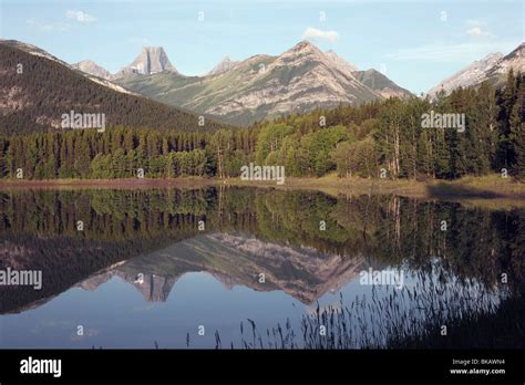Wedge Pond With Fortress Mountain In The Distance Kananskis Country