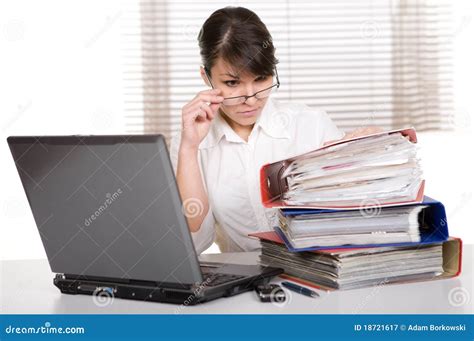 Over Worked Stock Image Image Of Manager Laptop Caucasian 18721617