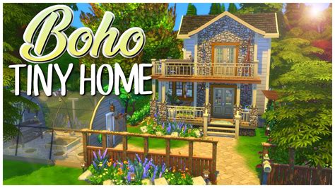 Boho Tiny Home 🌸 The Sims 4 Speed Build Youtube