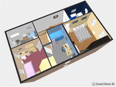 Sweet home 3d is a free interior design application that helps you draw the plan of your house, arrange furniture on it and visit the results in 3d. Sweet Home 3D : Gallery