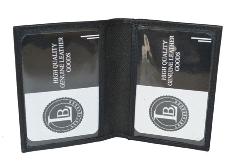 Triple Id Window Mini Wallet Bifold Driver License Slim Leather Credit