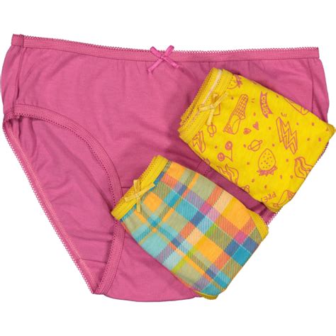 Girls 3 Pack Panty Pep Africa