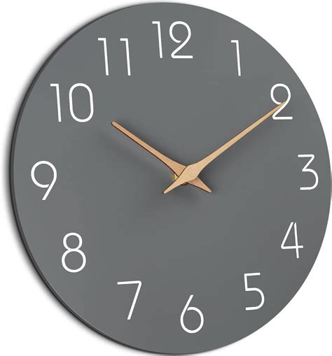 Mosewa Wall Clock 12 Inch Silent Non Ticking Wall Clocks