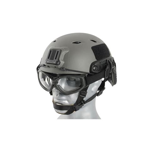 Helmet Mounted Tactical Goggle Black
