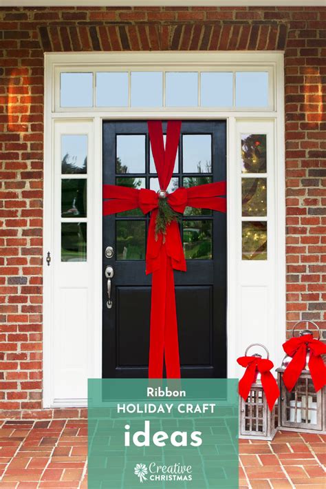 Front Door Holiday Ribbon Creative Christmas Holiday Ribbon