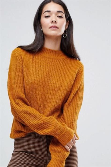 This Mustard Yellow Sweater From Asos Is Comfy And Warm Making It