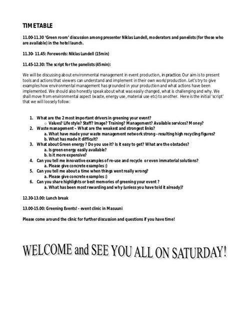 😊 Example Of Panel Discussion Script Moderating A Panel 8 Ways To Run