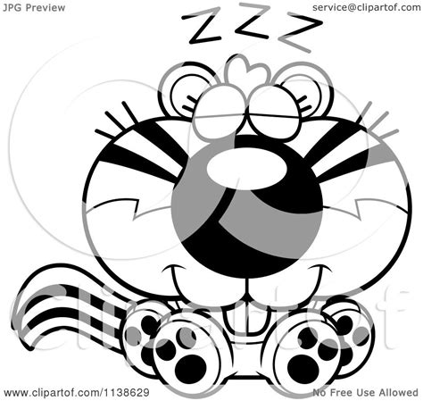 The group consists of three singing animated chipmunks: Cartoon Clipart Of An Outlined Cute Sleeping Chipmunk ...