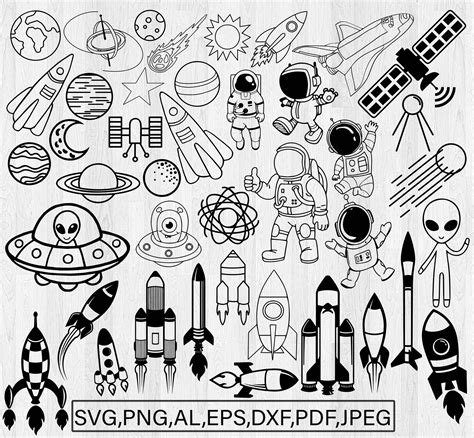 Outer Space Svg Planet Svg Galaxy Svg Astronaut Svg Solar Etsy Ireland