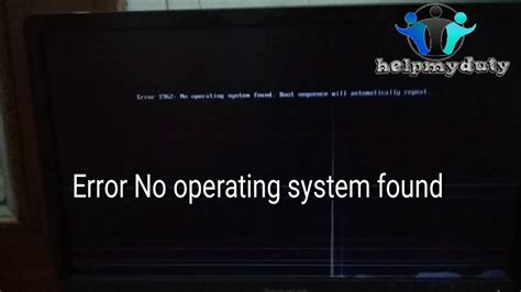 Fix No Operating System Found Error Do This And Make Pc Start
