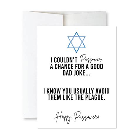 Funny Passover Card Dad Joke Dad Joke Card Jewish Card Card For