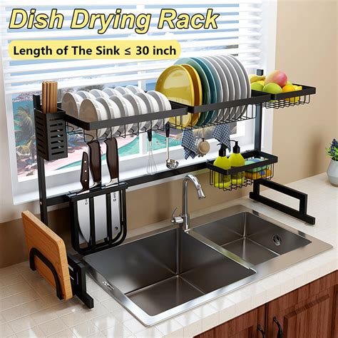 Maybe you would like to learn more about one of these? Stainless Steel Dish Drying Rack, Dishes Drainer Dish Rack ...