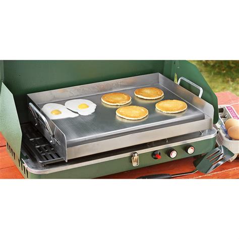 Secure hook and loop design. Stansport® Stainless Steel Griddle - 217987, Cast Iron at ...
