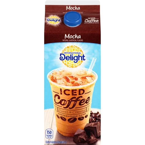 Delight Iced Coffee Vanilla Mocha Float 1 12 Cups Vanilla Ice Cream