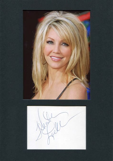 Heather Locklear Autograph Signed Cards Album Pages By Locklear