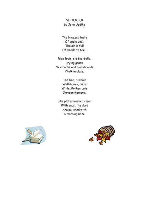 Poem September Updike Pdf