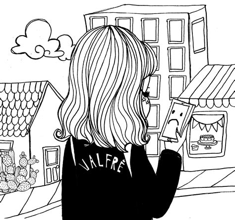 Aesthetic Art Sad Aesthetic Coloring Pages