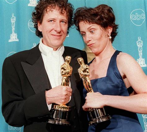 Geoffrey Rush And Frances Mcdormand 1997 Pictures From The Oscar