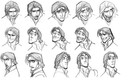 Flynn Rider 2 Facial Expressions Heroes Disney Art Disney Disney