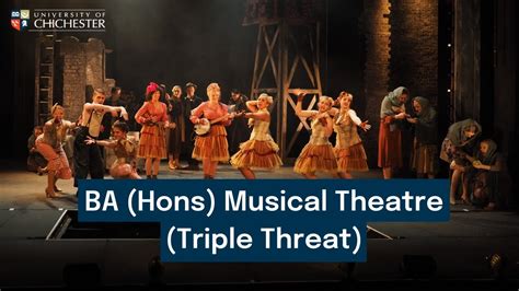 ba hons musical theatre triple threat university of chichester youtube