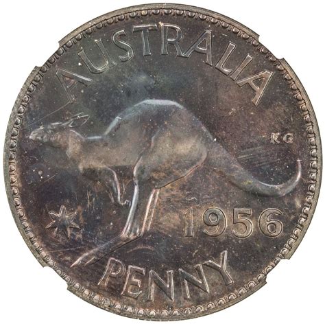 Born 21 april 1926) is queen of the united kingdom and 15 other commonwealth realms. AUSTRALIA: Elizabeth II, 1952-, AE penny, 1956(m). NGC PF64