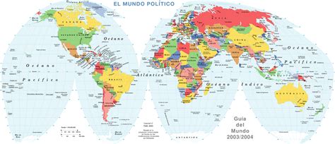 Este planisferio incluye todos los paí­ses y. Mapas Planisferios para descargar e imprimir | Universo Guia