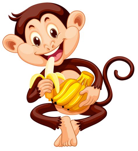 Free Little Monkey Eating Banana Nohatcc
