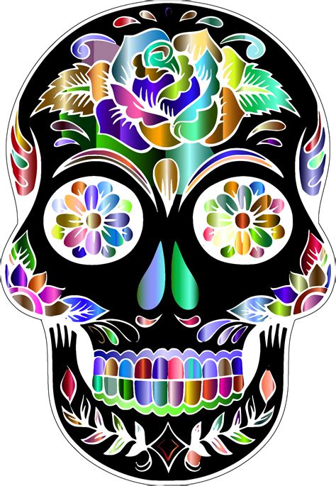 Freetoeditmq Skulls Skull Flowers Day Of The Dead Remixit
