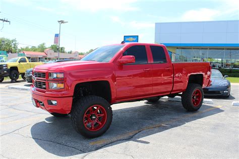 Red Lifted Silverado Lifted Silverado Monster Trucks Yeah Vehicles