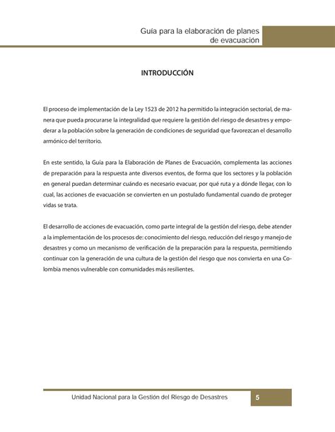 Guía para la elaboración de planes de evacuación Biblioteca UNGRD