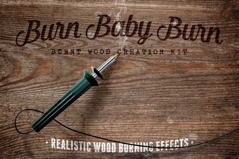 Download Burn Baby Burn Woodburning FX Kit ~ Graphics ~ Creative Market