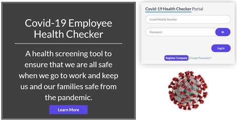 Employee Health Screening For Covid 19 Released To Help Business Re