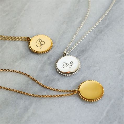 Engravable Disc Pendants A Perfect Personal Momento Silver Jewelry