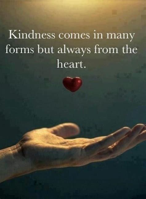 Kindness Comes In Many Forms But Always From The Heart Picture Quotes