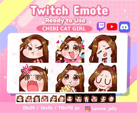 Digital Twitch Emotes Kawaii Channel Point Streamer Discord Star Candy