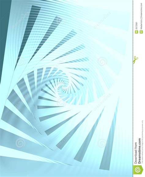 Azzurro A Spirale In Senso Orario Del Reticolo Illustrazione di Stock