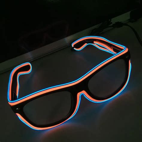 buy flashing led light up party sunglasses el wire led glasses luminous party