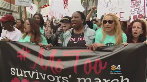 Hundreds In Hollywood March Against Sexual Harassment Youtube
