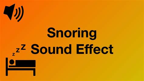 Snoring Sound Effect 4k Youtube