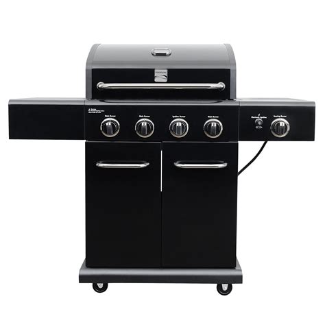 Kenmore 4 Burner Propane Gas Grill With Searing Side Burner In Black