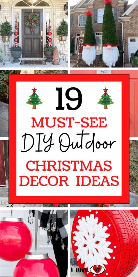 19 Amazing Diy Outdoor Christmas Decor Ideas I Luve It