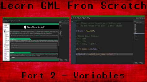 Gamemaker Studio 2 Learn Gamemaker Language Part 2 Variables Youtube