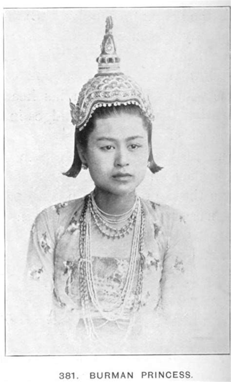 Burmese Princess Burmese Traditional Dress Burmese Luntaya Achaik