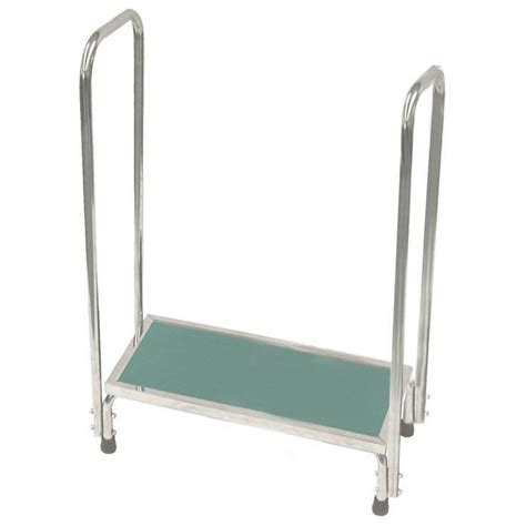 The top rail is about 18 inches long. MRI Non-Magnetic Single Step Stool With Dual Handrails ...