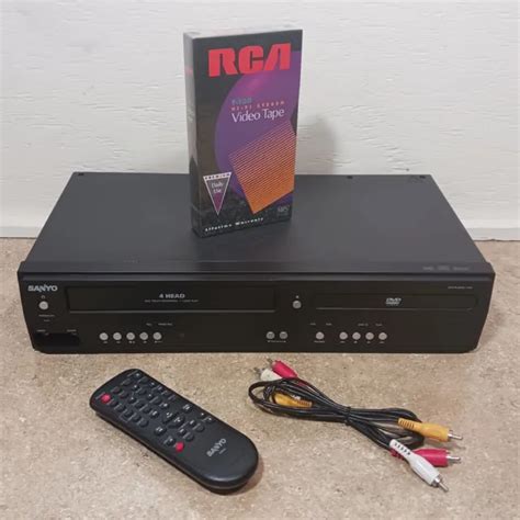 REMOTE TESTED SANYO FWDV225F 4 Head VCR DVD Recorder Player Combo Unit