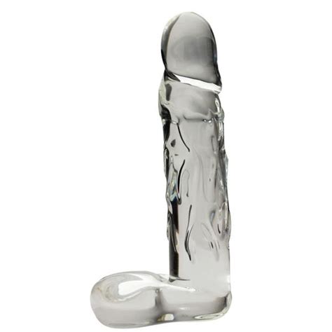 realistic 8 5 in glass dildo with base clear on literotica