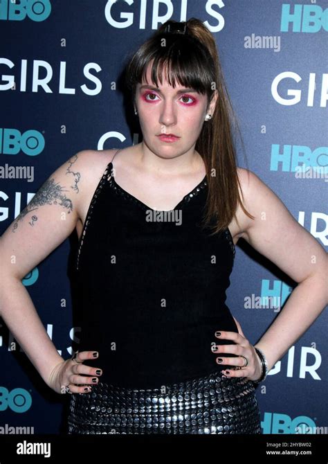 Lena Dunham Arriving For The Girls Sixth And Final Season Premiere Held
