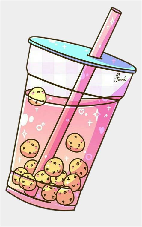 Kawaii Cute Bubble Tea Cartoon