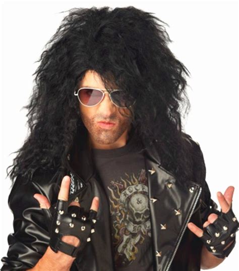 menoqi mens wig 70s 80s disco rock dude wig halloween costumes punk metal rocker wig long curly